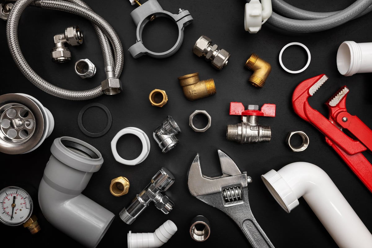 Plumbing supplies and tools